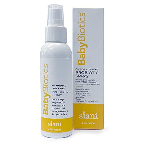 Siani BabyBiotics - Topical Probiotic Body Care for Children of All Ages 4oz -Hypoallergenic  Vegan  Non GMO  GF  100% Natural Live Probiotic  External + Internal Use  Totally Safe  No Refrigeration - Image 1